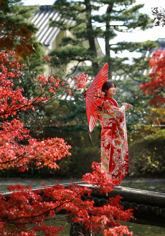 京都で成人式ロケーション撮影